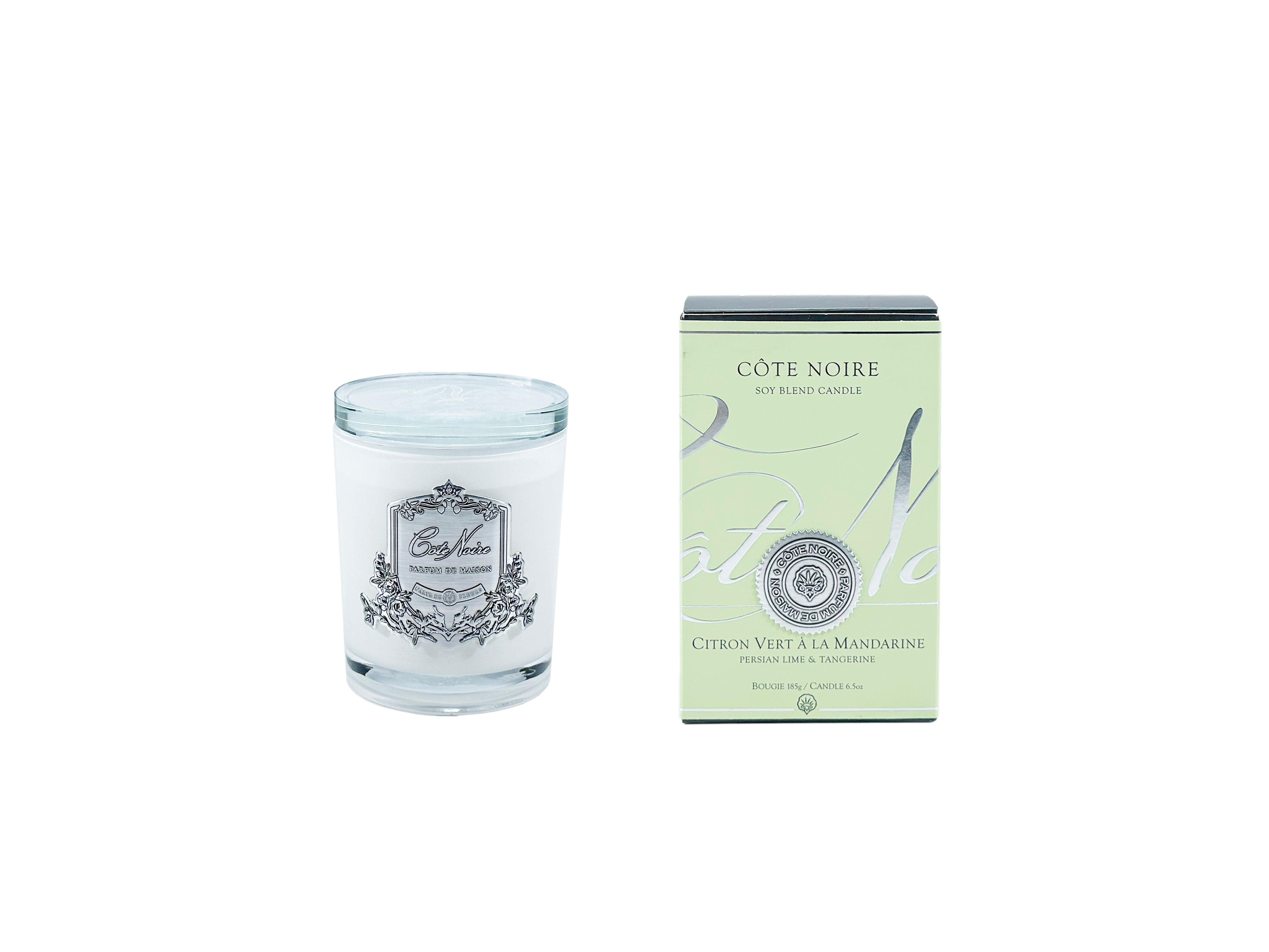 Cote Noire - Persian Lime & Tangerine - 185g Silver Candle